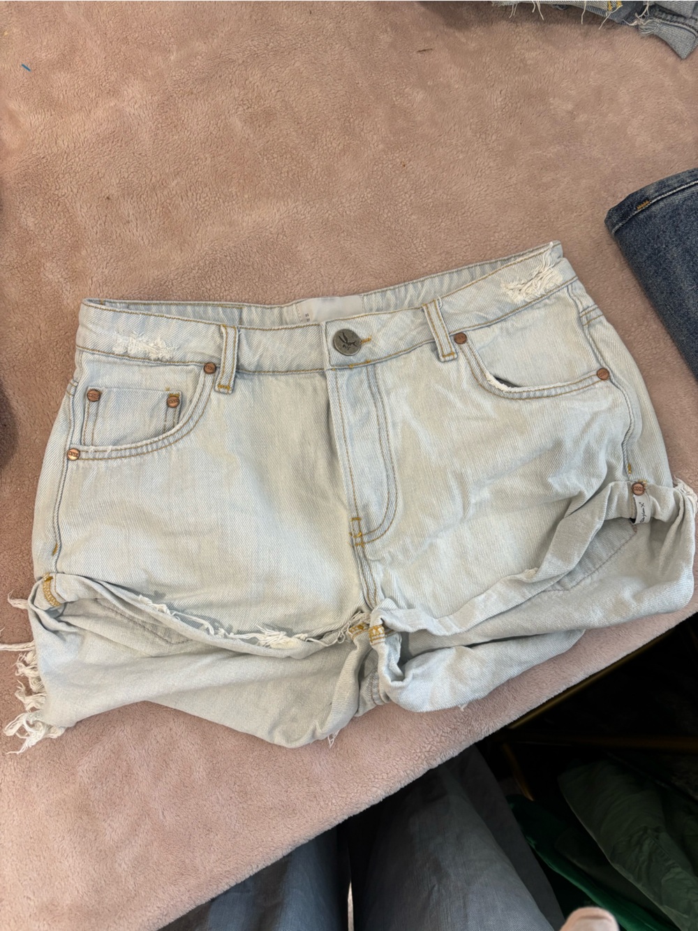 ONE TEASPOON  Light Wash Denim Women’s Shorts